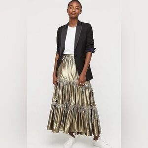 J Crew Metallic Skirt